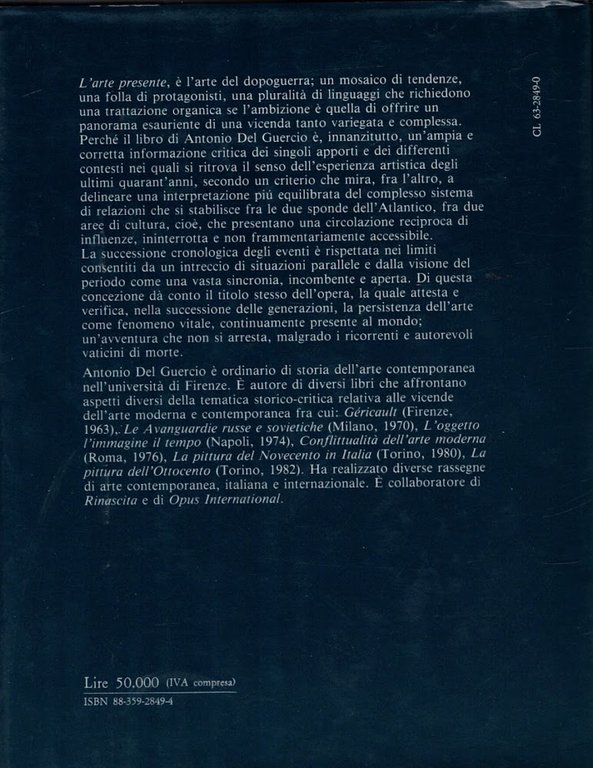 Storia dell'Arte presente. Europa e Stati Uniti dal 1945 a …