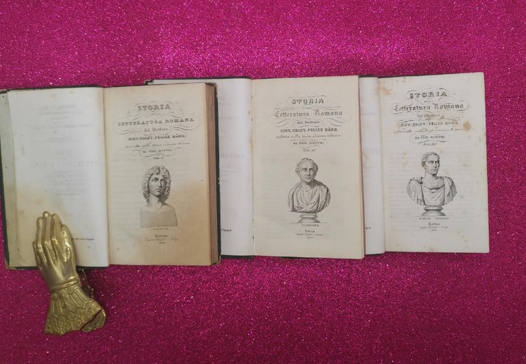 Storia Della Letteratura Romana Del Dott. Felice Bahr 3 Volumi