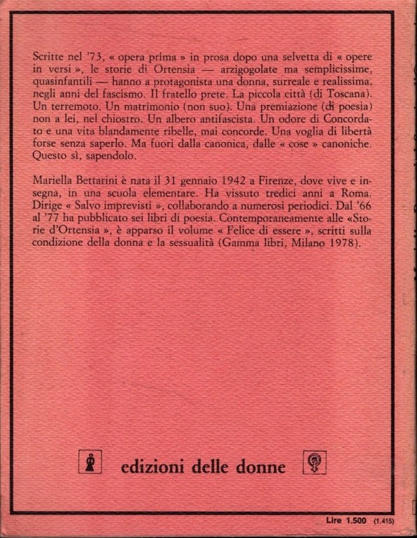 Storie d'Ortensia - Mariella Bettarini