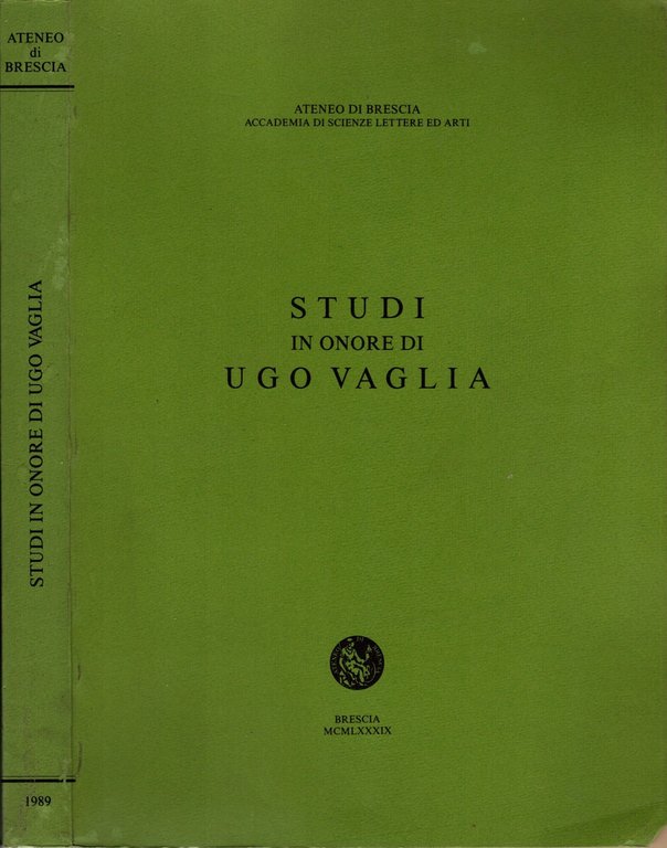 Studi in onore di Ugo Vaglia