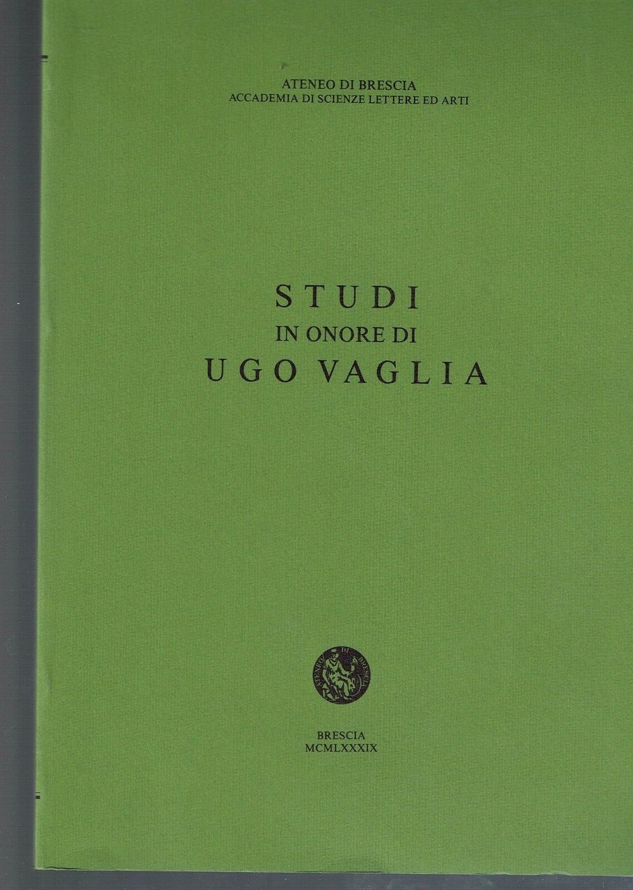 Studi in onore di Ugo Vaglia