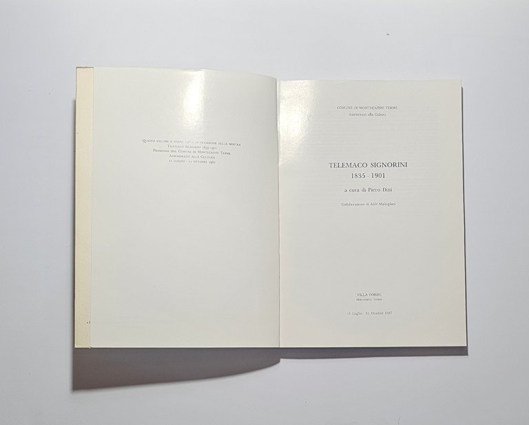 Telemaco Signorini Catalogo Mostra 1987 Arte Macchiaioli Dini | Immagine Gallery 3