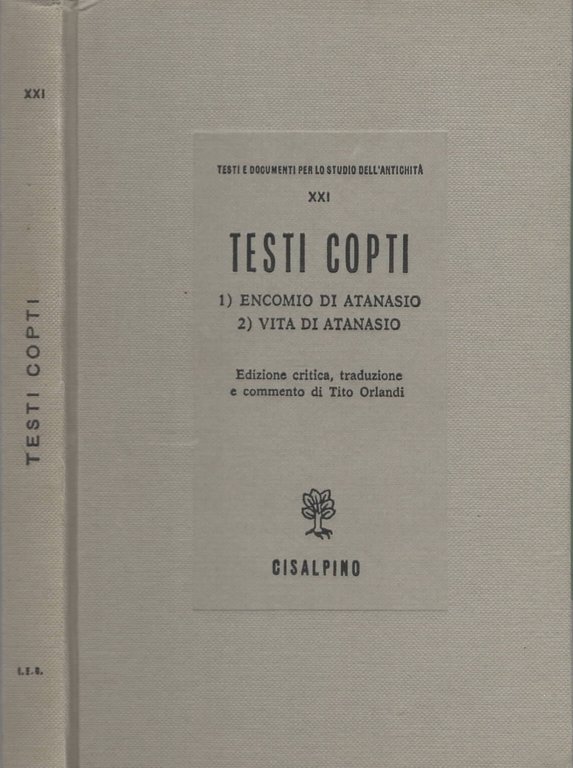 Testi Copti 1) Encomio Di Atanasio 2) Vita Di Atanasio
