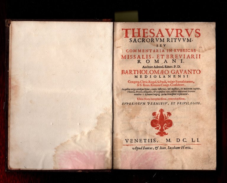 Thesaurus Sacrorum Rituum Sev Commentaria In Rubricas Missalis Et Breviarii …