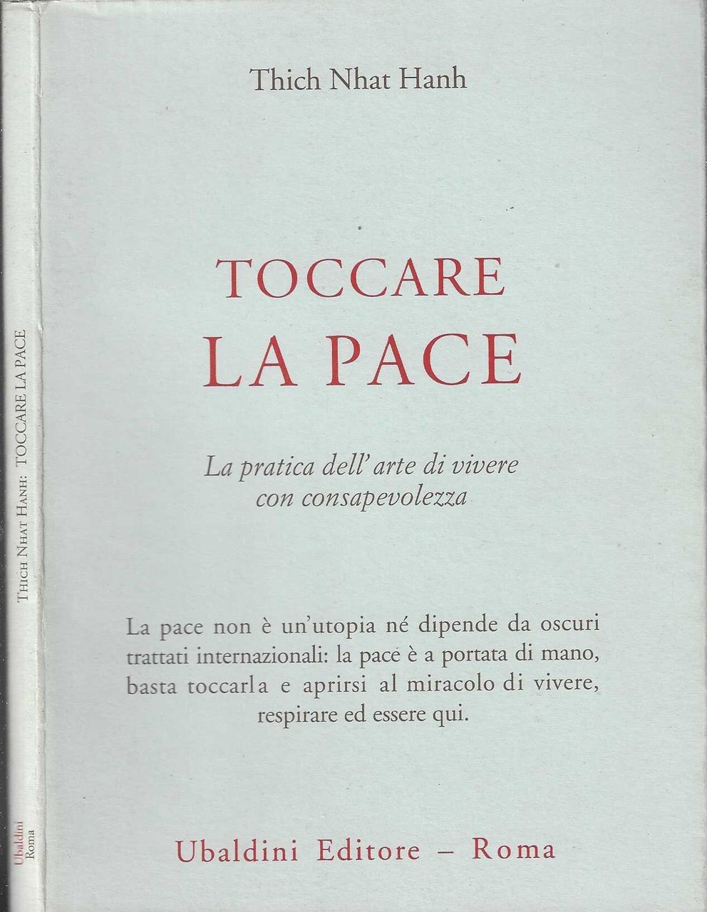 Toccare la pace. La pratica dell'arte di vivere con consapevolezza