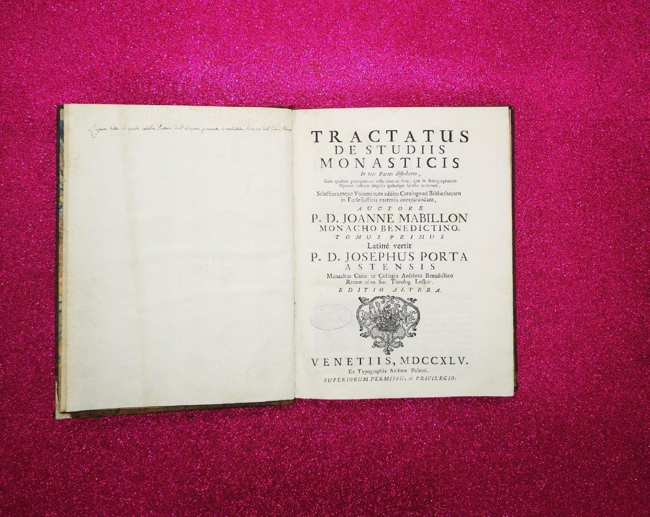 Tractatus De Studiis Monasticis 1745