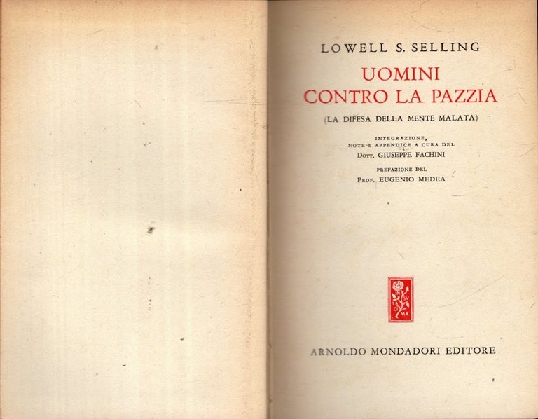 UOMINI CONTRO LA PAZZIA (la difesa della mente malata) - …
