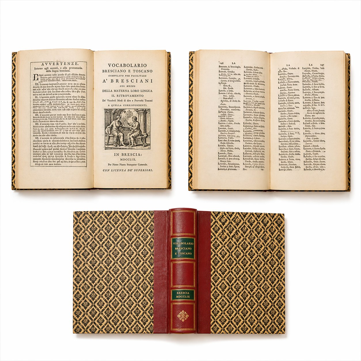 Vocabolario Bresciano e Toscano - Ristampa Anastatica Dialetto Bresciano | Immagine principale