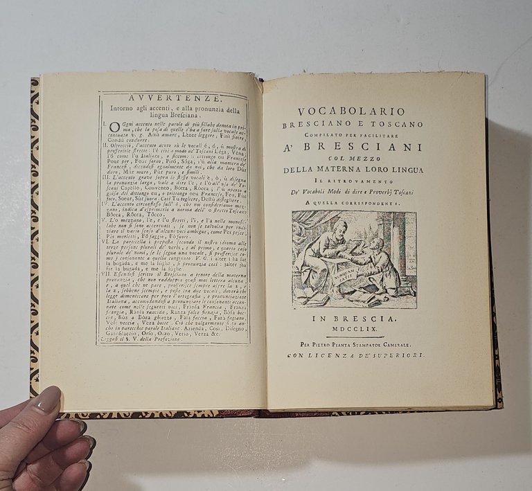 Vocabolario Bresciano e Toscano - Ristampa Anastatica Dialetto Bresciano | Immagine Gallery 3