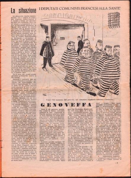 WW2-Il Travaso delle idee giornale satirico 18 febbraio 1940-Illustrato