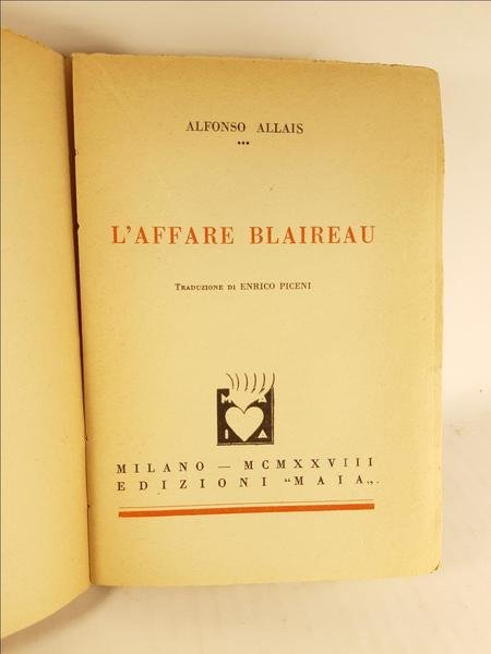 Alfonso Allais Blaireau Maia 1928