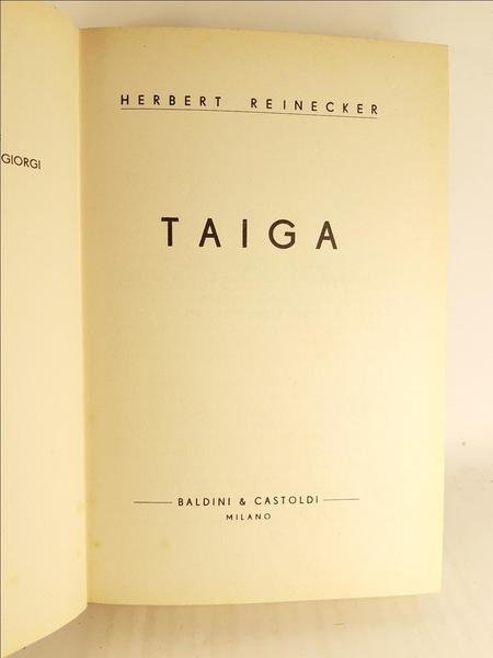 Herbert Reinecker Taiga Baldini e Castoldi 1960