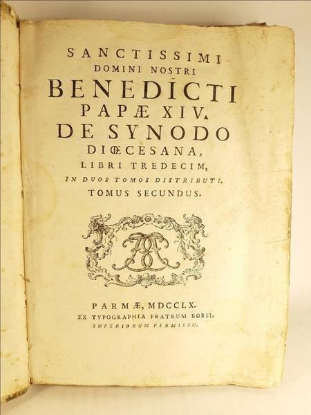 Sanctissimi Domini Nostri Benedicti Papae XIV De Synodo Tomus II …