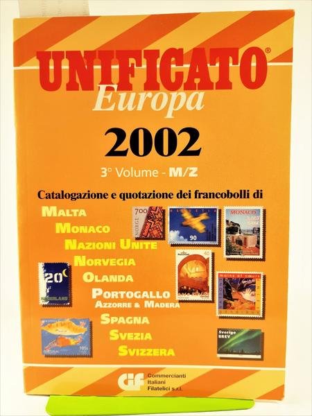Unificato Europa 2002 terzo volume M/Z