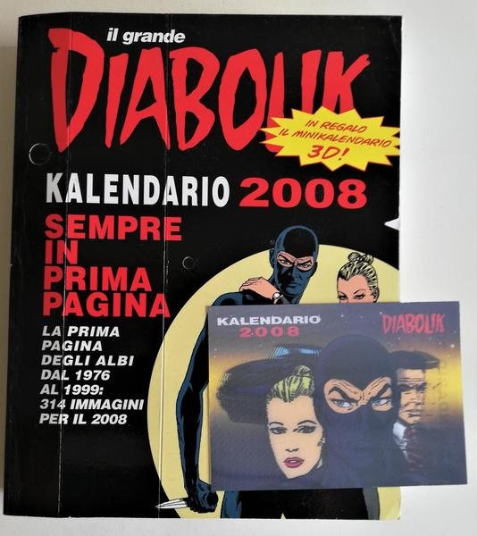 Il Grande Diabolik Calendario 2008 incluso calendarietto 3D