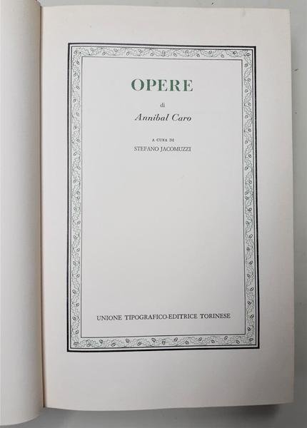 Annibal Caro Versione Dell'eneide - Opere A Cura Di Arturo …