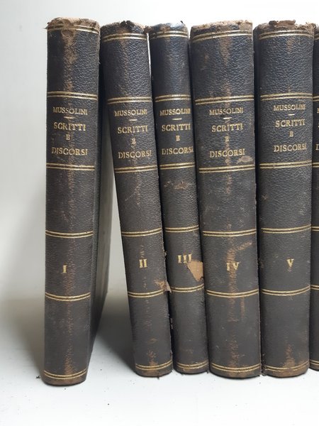 Scritti e discorsi di Benito Mussolini Hoepli 1934 12 volumi