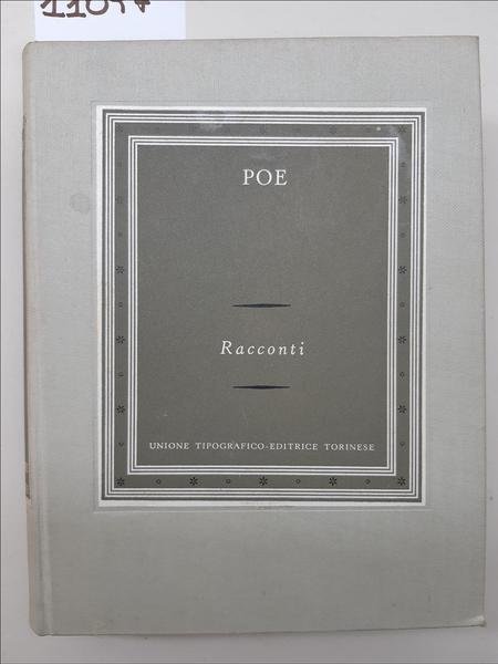 Edgar Allan Poe Racconti UTET 1958 nuova edizione ampliata