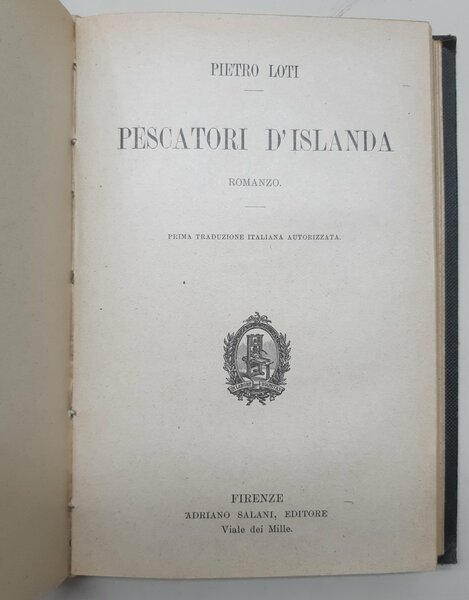 Panzini Io cerco moglie Treves 1927 Loti Pescatori di Islanda …
