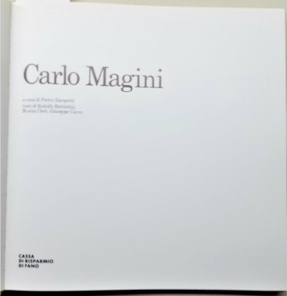 Pietro Zampetti Carlo Magini Cassa di Risparmio di Fano 1990