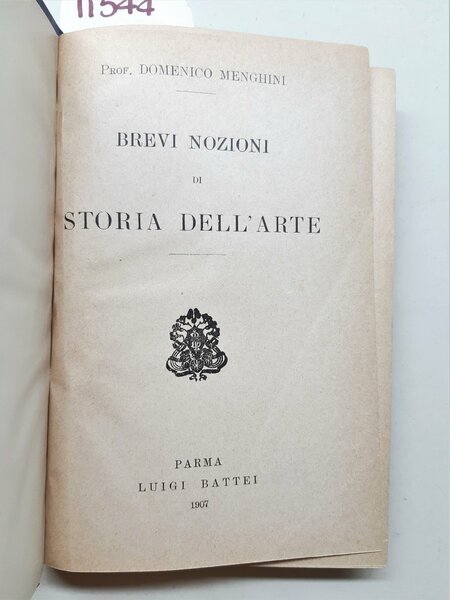 Menghini Brevi nozioni di storia dell'arte Battei 1907