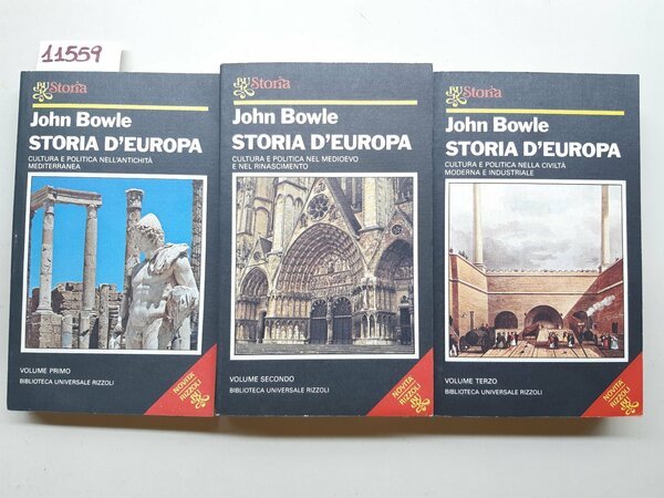 John Bull La storia d'Europa Rizzoli Bur 1982 3 volumi
