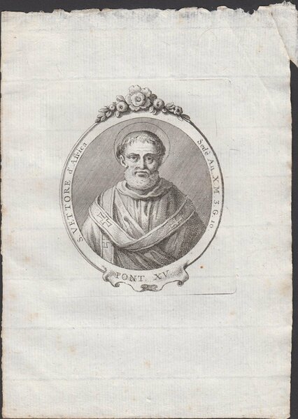 Papa S. Vettore d'Africa Pont. XV