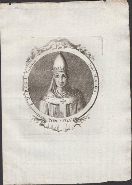 Papa Marco I Romano Pont. XXXV