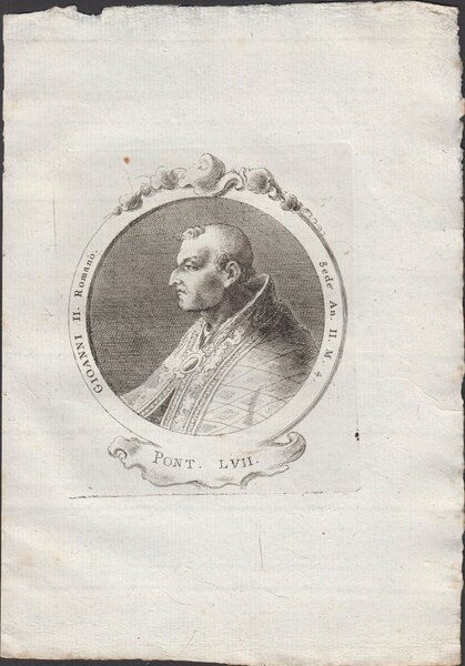 Papa S. Gioanni II Romano Pont. LVII