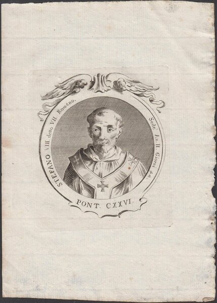 Papa Stefano VIII detto VII Romano Pont. CXXVI
