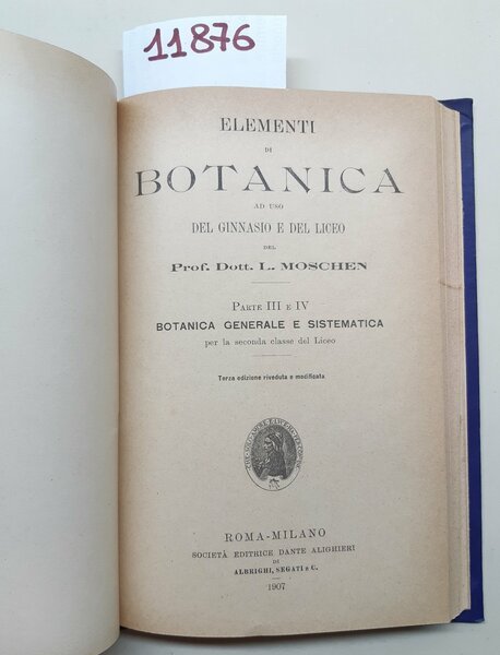 L Moschen Elementi Di Mineralogia e Geologia 1911, Elementi Di …