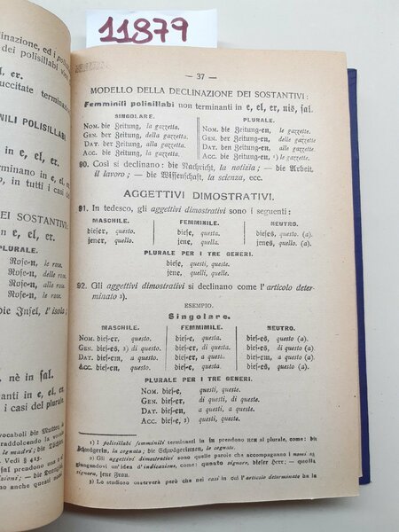 Fernando Bassi Nuova Grammatica Teorico-Pratica Della Lingua Tedesca Longo E …