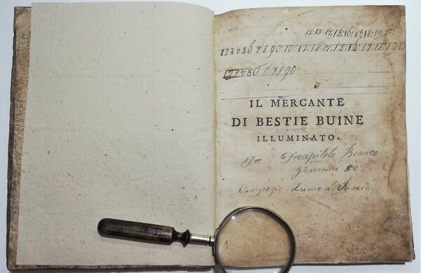 Settecentina Il mercante di Bestie Buine Illuminato Bologna 1765 Due …