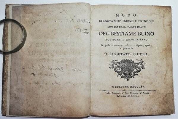 Settecentina Il mercante di Bestie Buine Illuminato Bologna 1765 Due …