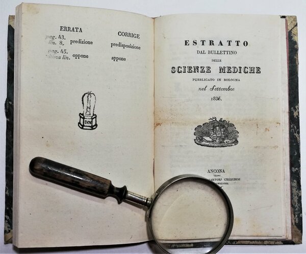 Colera-Medicina-Salassi-Memoria sul metodo curativo del Colera Morbus 1835