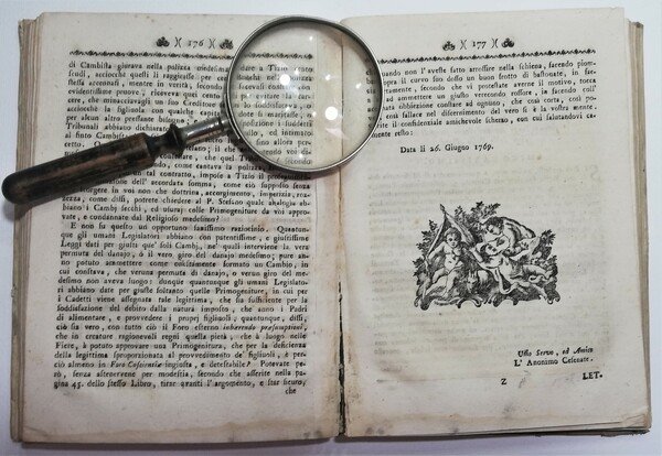 Settecentina Sacerdozio al primogenito Lettere venti di un anonimo Cesenate …