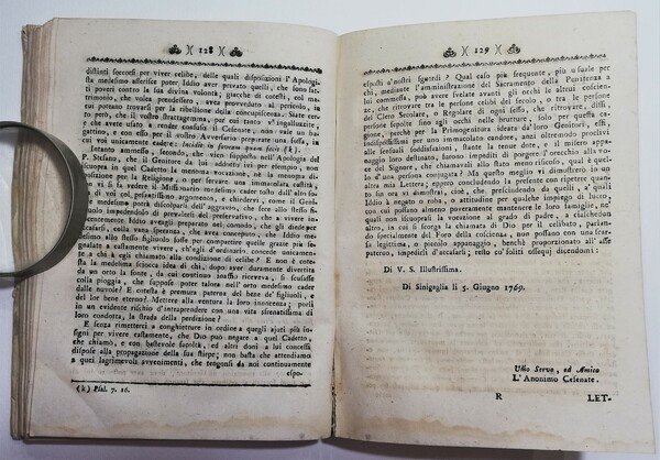 Settecentina Sacerdozio al primogenito Lettere venti di un anonimo Cesenate …