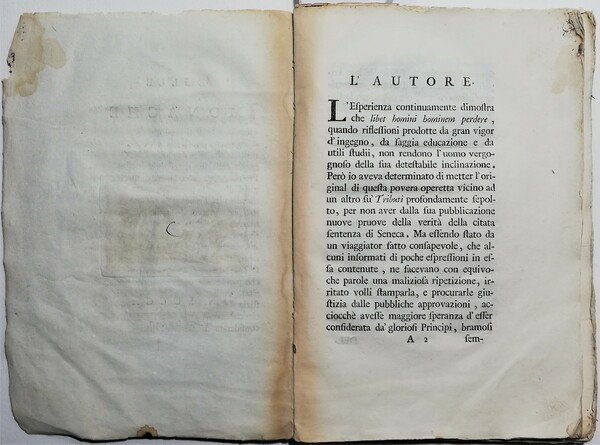 Settecentina Delle Monache Critica sull'educazione conventuale femminile 1776
