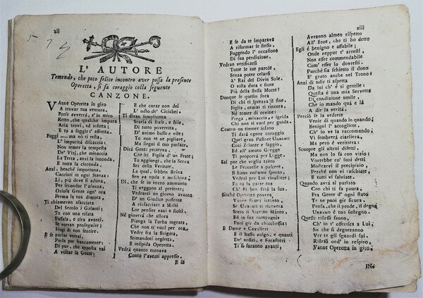 Settecentina Trattenimenti curiosi dilettevoli per li giovani, zittelle 1767