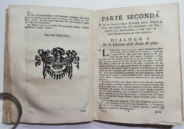 Settecentina Trattenimenti curiosi dilettevoli per li giovani, zittelle 1767