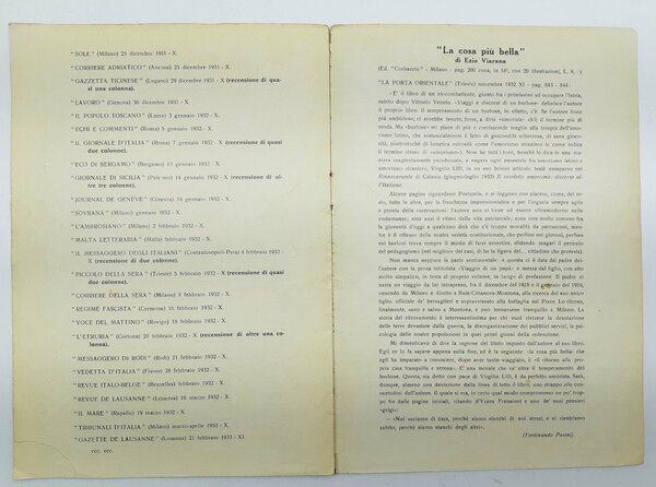 Recensioni al volume Luciano Manara 10 pagine ATTENZIONE solo opuscolo …