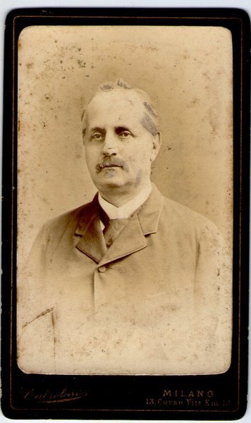 Foto photo gentiluomo con baffi by Calzolari Milano cdv 1880 …