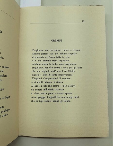 Poesia Zopiro Montesperelli Piccoli poemi sentimentali e versioni Bartelli 1928