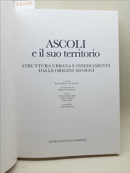 Renato Rozzi Ercole Sori Ascoli e il suo territorio Banco …