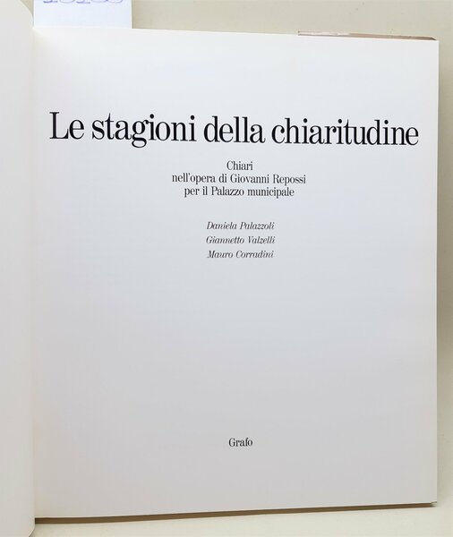 Palazzoli Valzelli Corradini Le stagioni della chiaritudine Grafo 1989