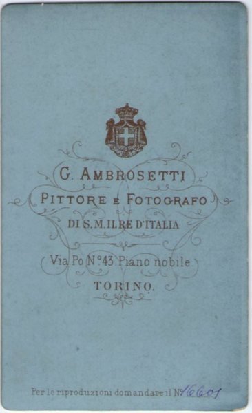 Foto photo gentiluomo con occhiali by Ambrosetti Torino cdv 1870 …