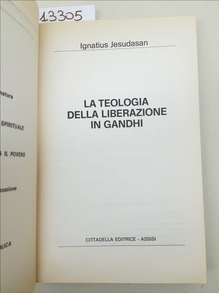 Ignatius Jesudasan La teologia della liberazione in Gandhi Cittadella editrice …