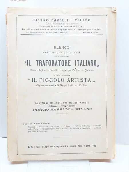 Rivista Il traforatore italiano disegni per il traforo ditta Pietro …