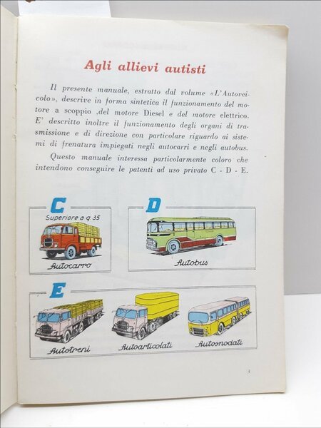 Manuale per allievi autisti patenti C D E estratto dall'autoveicolo …