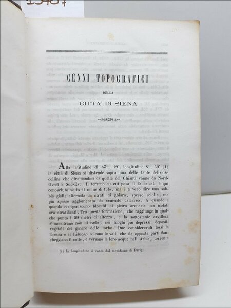 AA.VV Siena e il suo territorio Lazzeri 1862